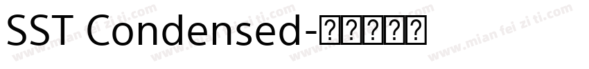 SST Condensed字体转换